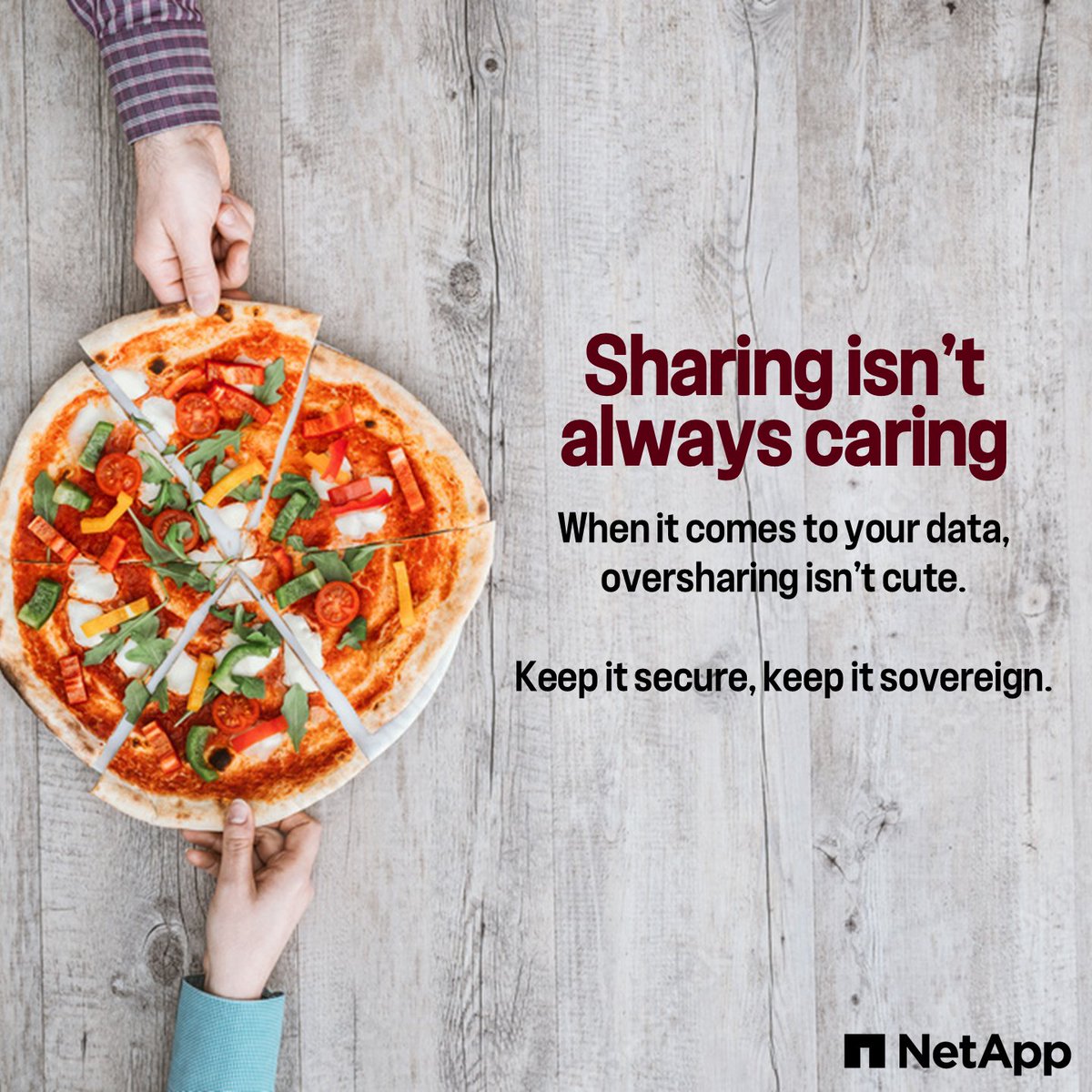 NetApp's tweet photo. Your data isn’t a buffet for cyber threats, rogue AI, or compliance gaps.
Stay in control with NetApp: quantum-proof encryption, Zero Trust, and more. We secure your data—on-prem or in the cloud—because sovereignty isn’t optional. https://t.co/OTh4cRgu1U
#DataPrivacyDay https://t.co/kEct0Y6PaC