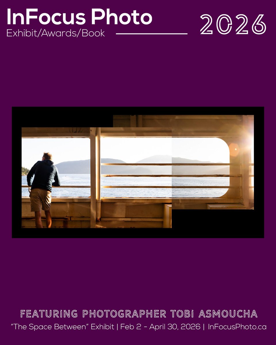 InfocusPhotoCAN's tweet image. Tobi Asmoucha and The Space Between 🤩 

Visit the 2026 InFocus Photo Exhibit to see Tobi's work in person ➡️ ➡️ from February 2nd - April 30th 📸 

#TheSpaceBetween #2026InFocus #PhotoFeature