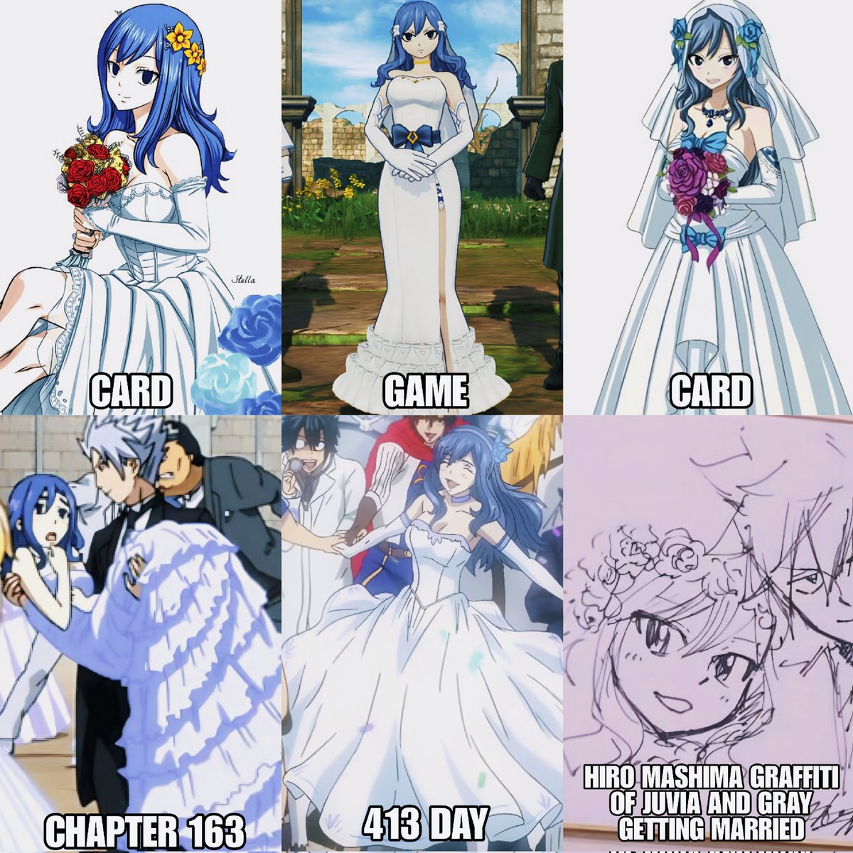 Daily_Juvia's tweet photo. Juvia with her wedding dresses🤍 https://t.co/dkRZnAxOJ2