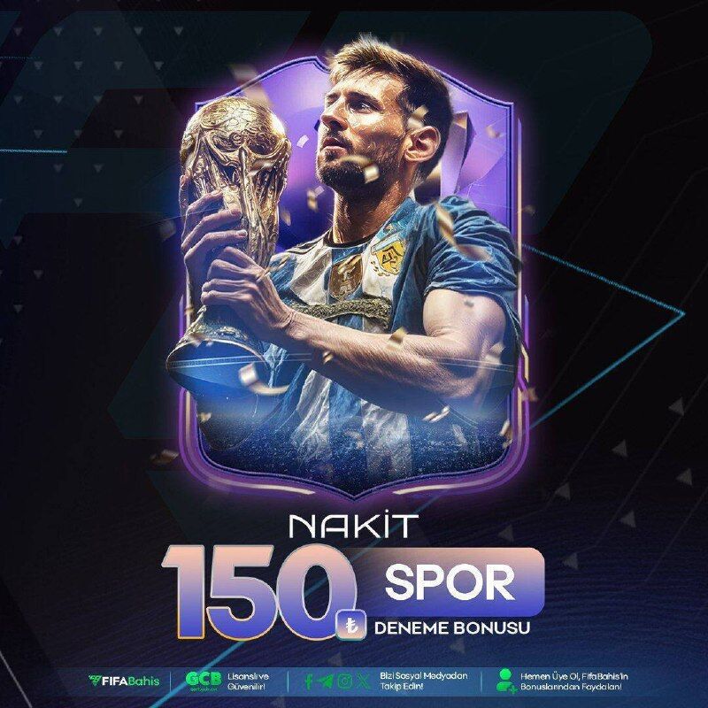 Fifabahiss's tweet photo. 🏆Sizlere özel 1️⃣5️⃣0️⃣₺ spor deneme bonusu!
⚽️FIFA Bahis’te yatırım yapmadan bahis keyfini keşfet.

💰 İlk adımda kazanç şansını yakala!

⚽️Maçlarını seç, tahminini yap
🎁Bonus otomatik olarak hesabına tanımlansın
⚡ Şimdi katıl, bu ayrıcalığı kaçırma!
https://t.co/x7XcY1fP11 https://t.co/jIjS0LVYf6