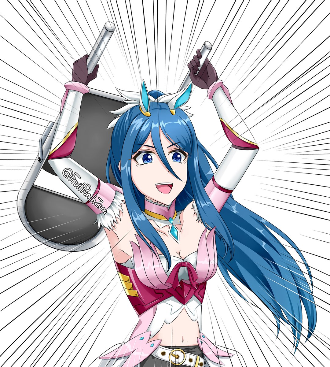 Tsubasa with a steel chair