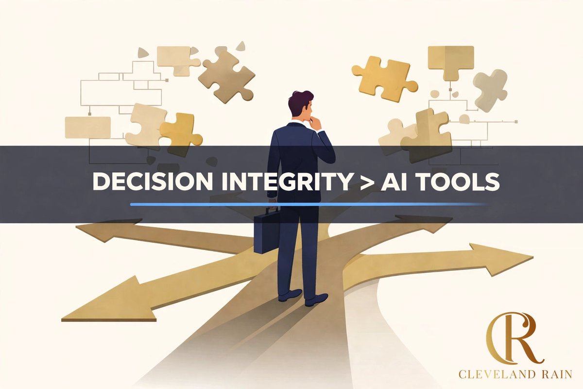 AI tools won't fix broken decisions. Stop measuring ROI by adoption: start measuring by decision quality. That’s where 50% revenue growth lives. 🚀

Guide: clevelandrain.com/ai-download

#SalesLeadership #CEO #BusinessStrategy