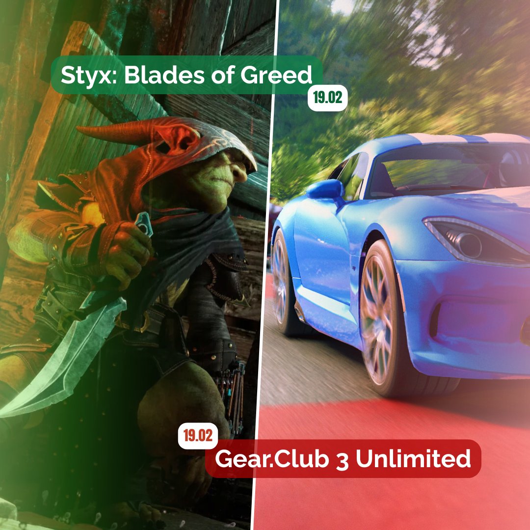 Retallpl's tweet photo. Jest nowy miesiąc, więc... szykujemy się na dwie wielkie premiery! Co wybieracie? Styx: Blades of Greed i Gear Club Unlimited 3 już wkrótce trafią na rynek.
#NACON #Styx #GearClub #PS5 #Xbox #Switch2 #Premiery #Gry https://t.co/N4Pv8lPx1H