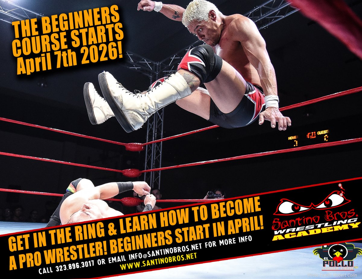 SantinoBros's tweet photo. It's not easy to do what our Pro Wrestlers do, but the feeling it gives you is euphoria! Live your dream of becoming a Pro Wrestler and get in the ring with us!

Beginners start April 7th, July, &amp; Oct, 2026
Get more info or Sign up now! https://t.co/3V4k68OLS5 https://t.co/R9mBGgpRis