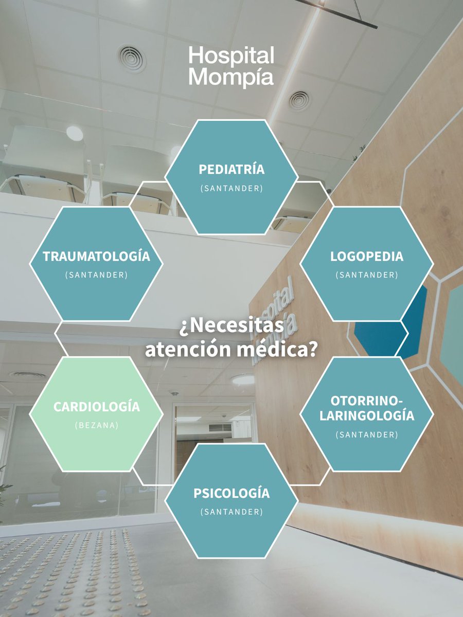 En este momento tenemos citas disponibles para esta semana en las siguientes especialidades.​

¡Reserva fácil, rápida y sin complicaciones!​
​
hospitalmompia.com/cita-previa​
​
Te esperamos en nuestras consultas de Santander (C/Castilla, 19) y Bezana (Avda. de los Condes, s/n)
