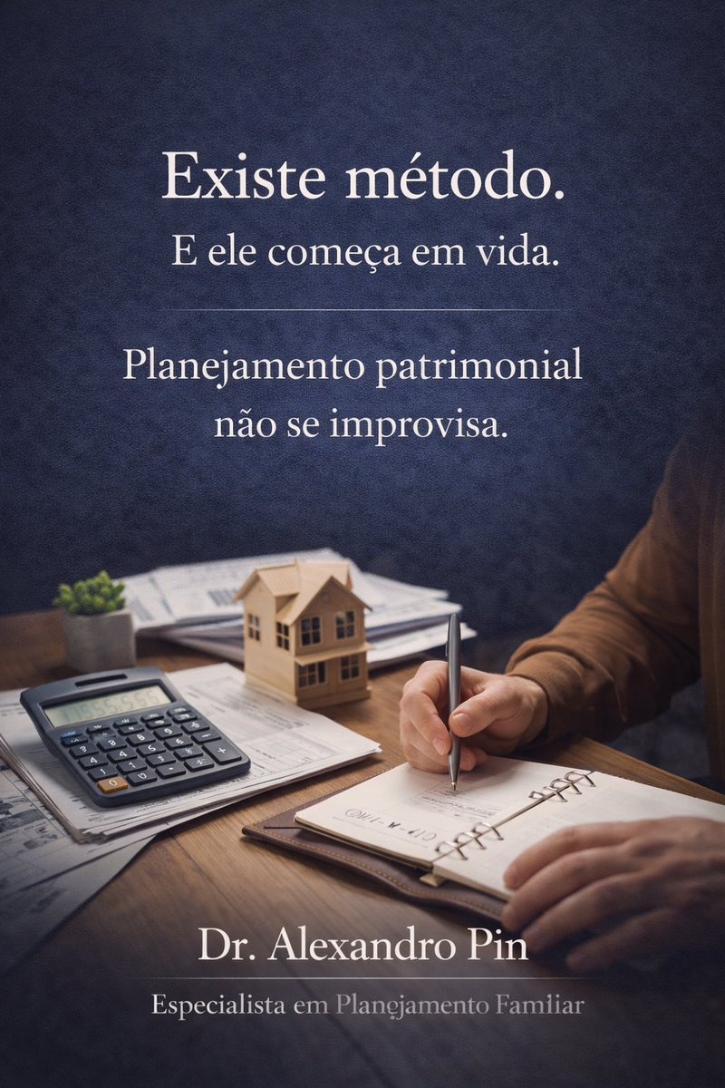 AlexandroPin's tweet photo. Existe método.
E ele começa em vida.

Planejamento patrimonial não é improviso nem decisão tomada sob pressão.
É organização, clareza e responsabilidade com quem fica.

Informação muda escolhas.
E escolhas mudam destinos. https://t.co/jID2J11wEw