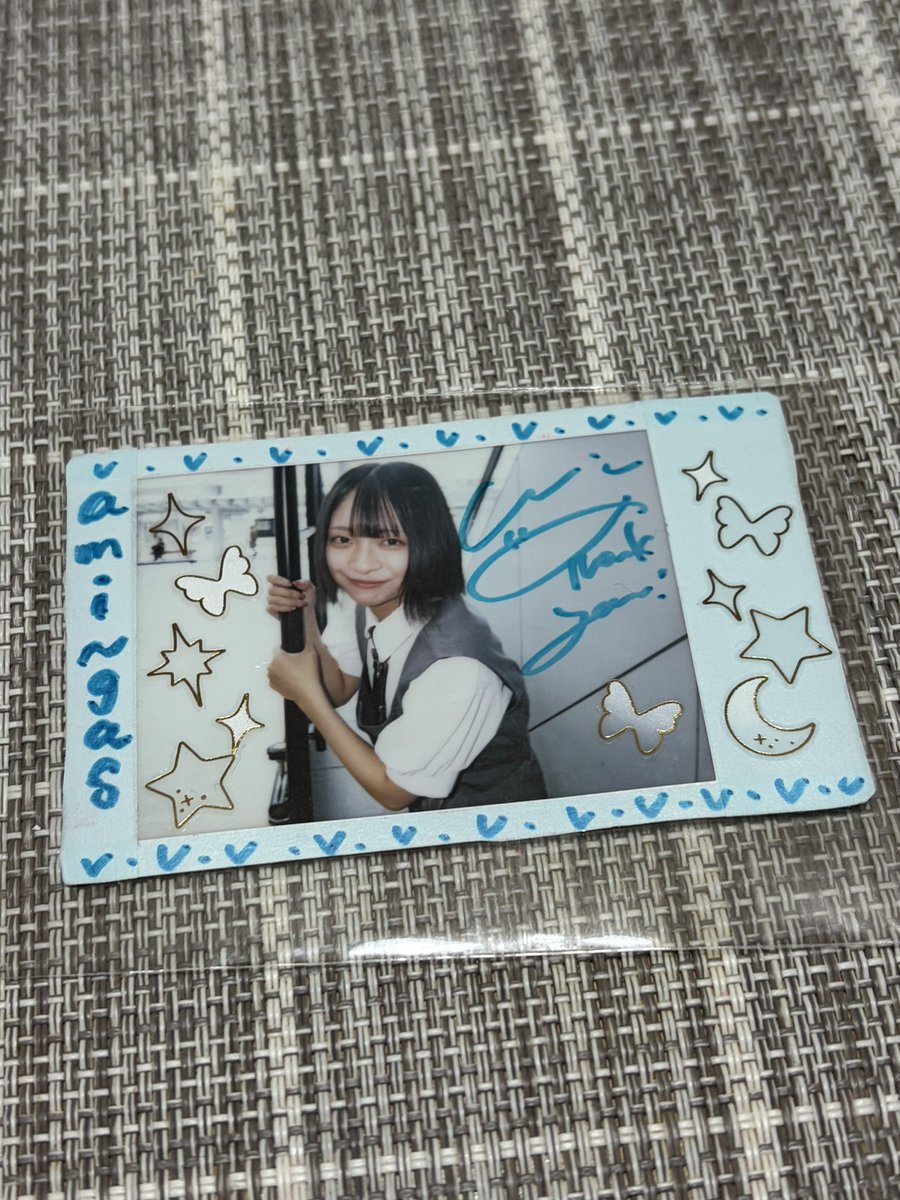 帰宅したらみおちゃんのチェキが届いておりましたありがとうございます