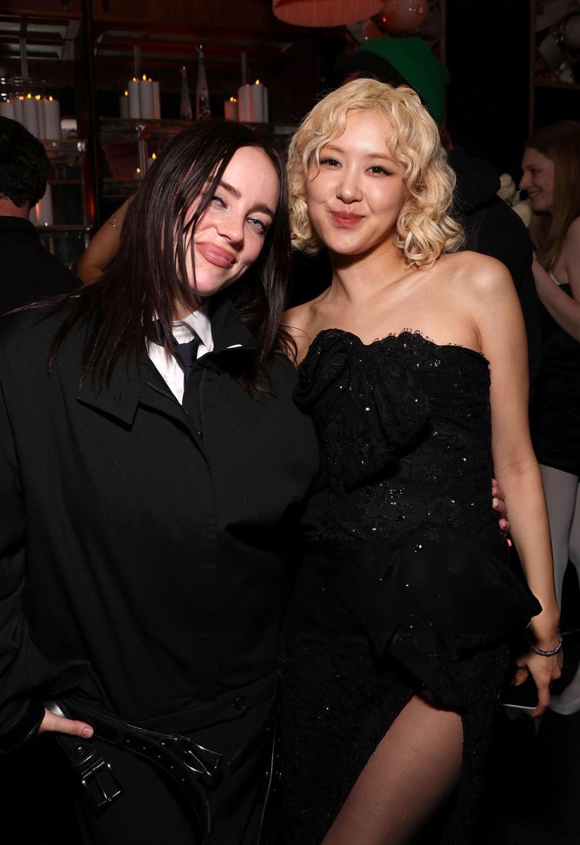 roseannepics's tweet image. ROSÉ AND BILLIE EILISH