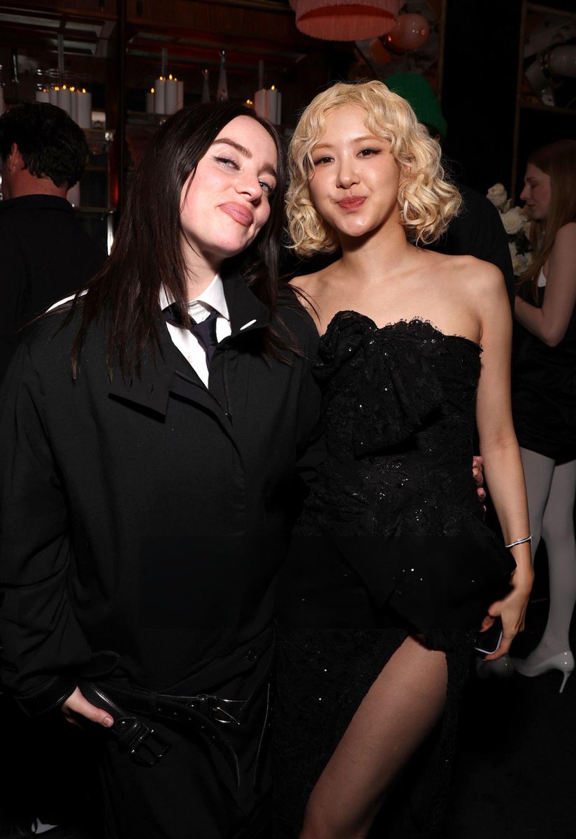 roseannepics's tweet image. ROSÉ AND BILLIE EILISH