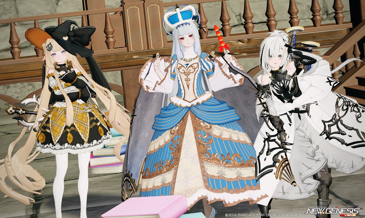 deex_fez's tweet photo. #PSO2NGS #スタらぎ
イベントSSその２、ファンタジー好きなのでこういうコーデはやるのも見るのも楽しいですねー https://t.co/aS0VpgXzOr
