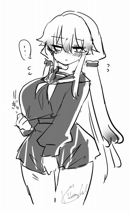 小夜「・・さすがにね‥中学生の時のは・・サイズが合わないのよ・・」 