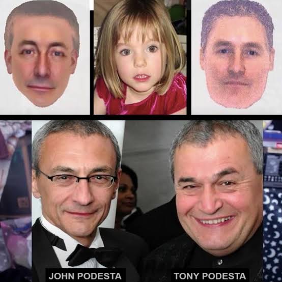 karloss19991's tweet image. Após o desaparecimento de Madeleine McCann, surgiram desenhos dos possíveis suspeitos de raptar ela. E daí começaram a surgir teorias que nos desenhos seriam a esposa do Epstein e os irmãos podesta. Agora, pesquisem as artes dos irmãos podesta...que coisa "creepy".