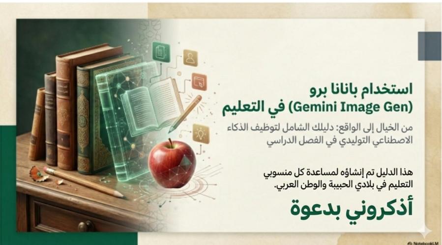 KhaledHammadi32's tweet photo. 🎯📚ملف رائع للمهتمين والباحثين والطلبة

دليل شامل  فيه مطالبات prompt  لاستخدام نموذج نانو بانا برو من Gemini في التعليم

ملف من إعداد أ.@AliAboFahd99 جزاه الله خيرا على نشره مجانا

🔸رابط الملف
https://t.co/1DfisXZOyE

📌ملاحظة الملف ليس للإستخدام التجاري الا بطلب من صاحب الملف https://t.co/CsxtNHskUw