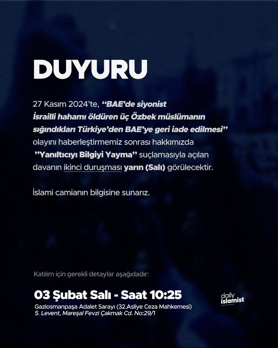 dailyislamist's tweet image. İslami Camiamıza Duyuru