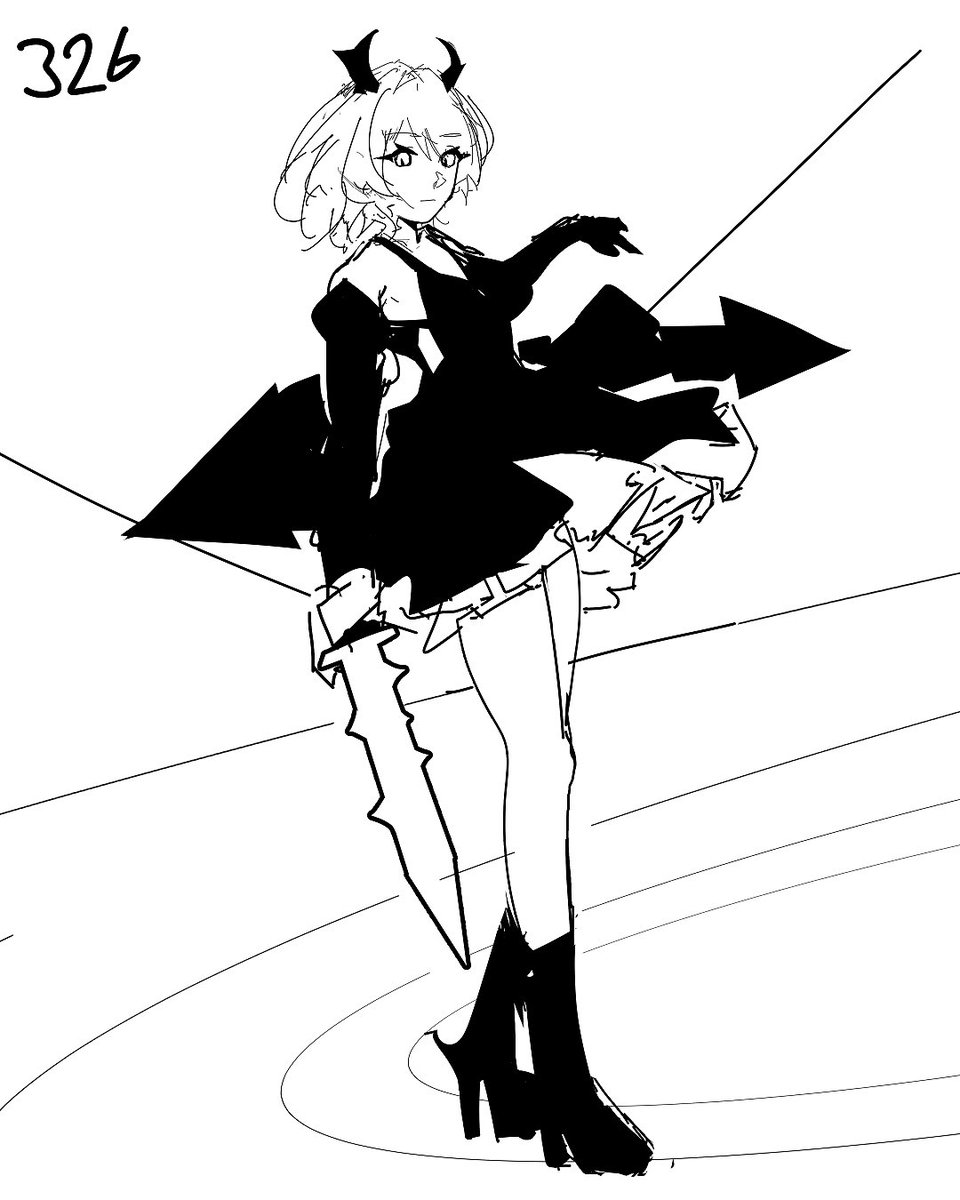 326. Laevatain. I tried drawing her menu screen. It’s kinda mid ngl, maybe i’ll actually try continuing it as a challenge. I not sure. I want to get her but for that I need to farm crazy hard😭😭.