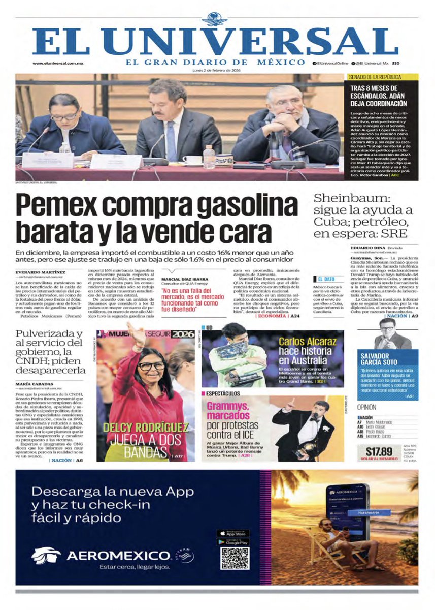 💬 “La naturaleza no es solo más extraña de lo que imaginamos; es más extraña de lo que podemos imaginar.”
-Hideki Yukawa

*Consulta las primeras planas de hoy:* 📰👇
prolocal.mx/primeras-plana…