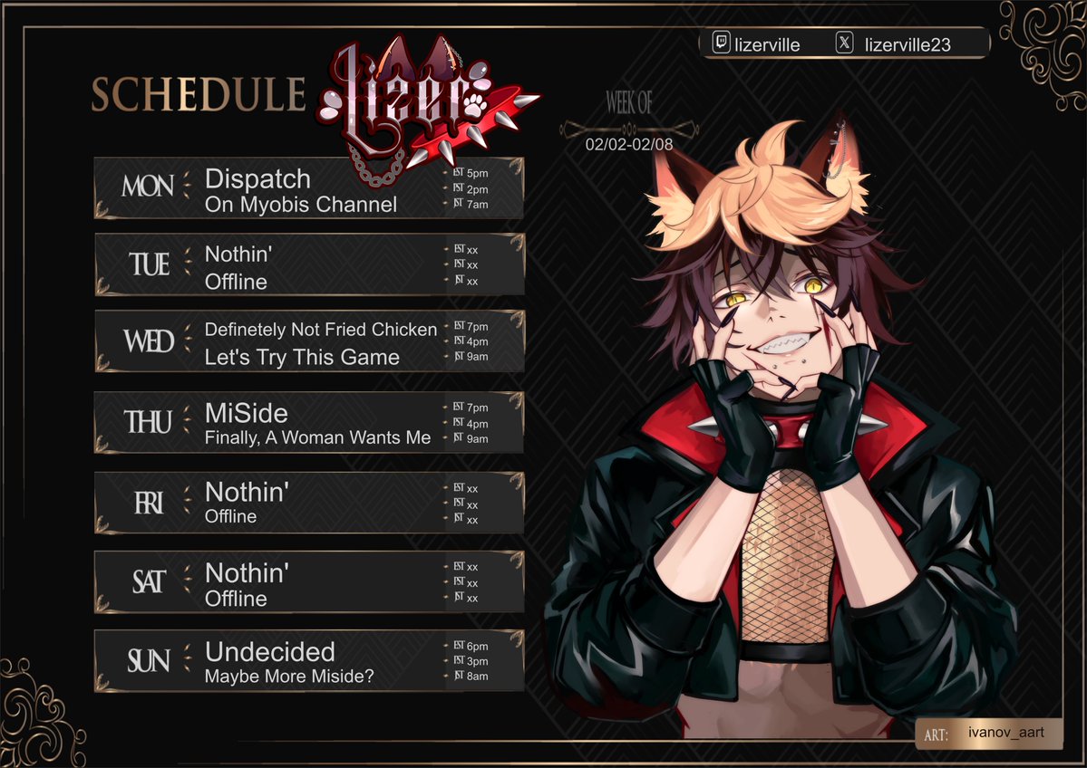 Here's what we're doing this week