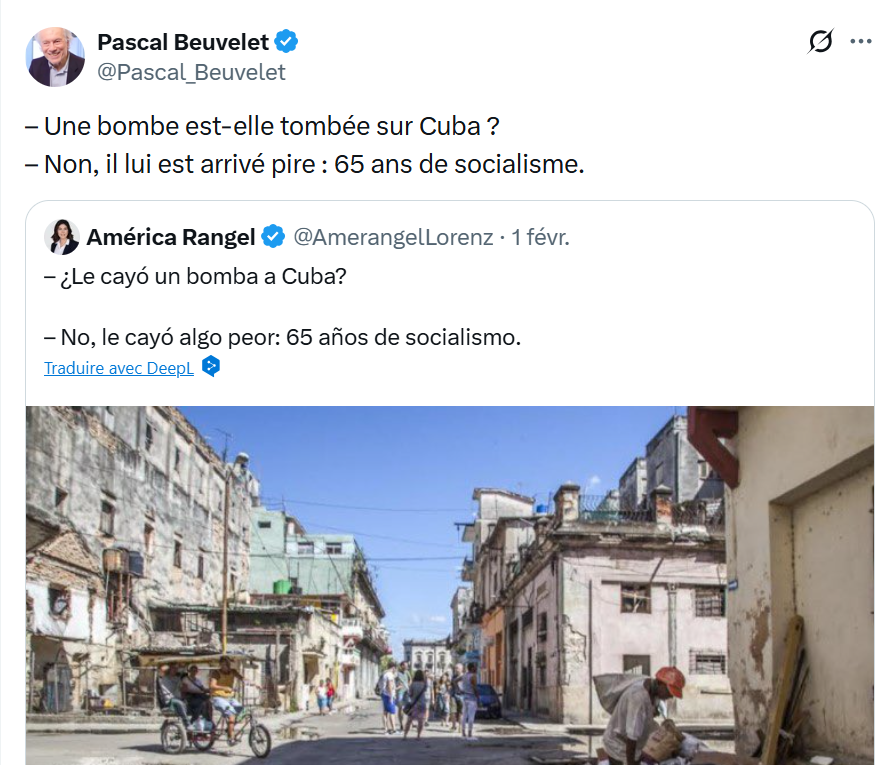 Quand les crétins sont de sortie.
Une bombe est-elle tombée sur la Chine ?
Non 75 ans de socialisme sous la direction du Parti communiste.
Une bombe est-elle tombée sur le Vietnam ?
Non pas une bombe, mais des milliers de tonnes de bombes. Pendant les guerres infligées par