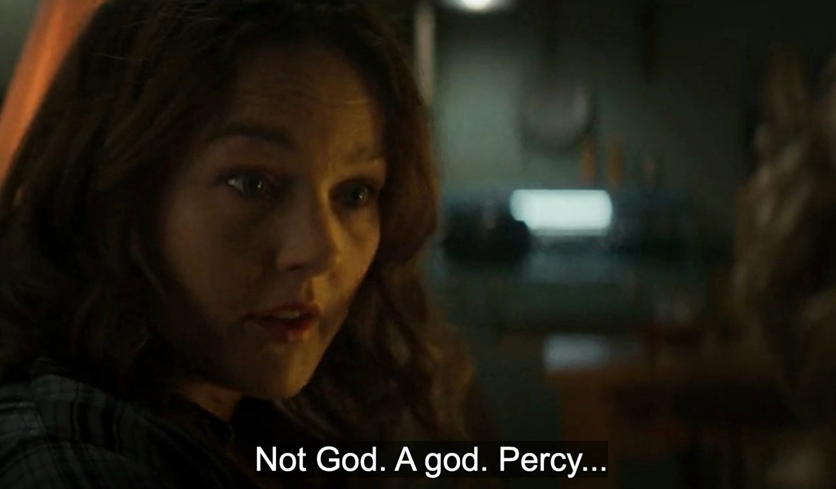 this scene from the pilot episode still makes me giggle everytime i remember it LMAO percy jackson you are one of a kind