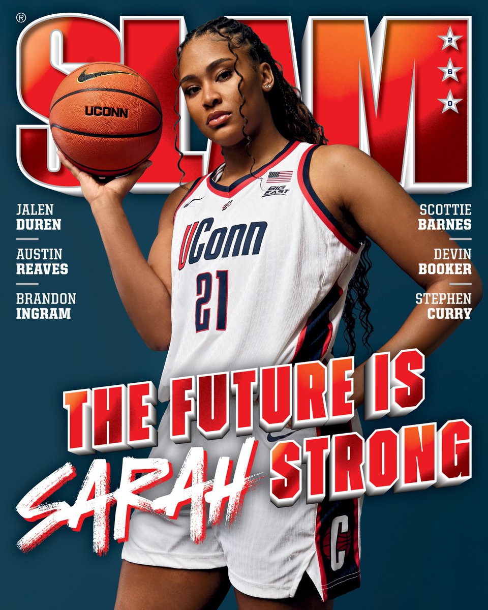 SLAMonline's tweet image. Sarah Strong grew up studying the UConn greats, dreaming of one day stepping into their shoes. After a national championship freshman season, she continues to elevate her game and UConn’s future keeps getting stronger. 

The rising star covers SLAM 260: slam.ly/uconn