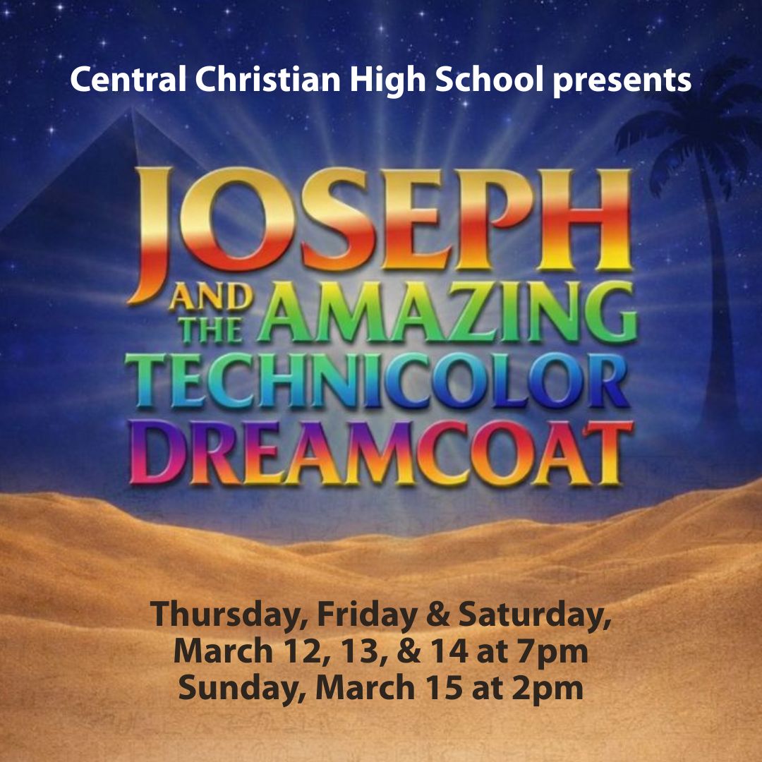 🎭Join us as CCS presents: 
Joseph and the Amazing Technicolor Dreamcoat

Tickets available mid-February at: ccscomets.org

Music by Andrew Lloyd Webber, Lyrics by Tim Rice.
Presented by arrangement with Concord Theatricals.
Directed by Christa Wolf.

#highschoolmusical