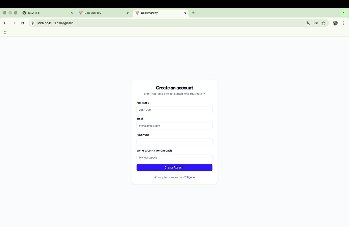 SwapnilNegi11rl's tweet photo. just fixed the last few bugs and got the full stack for Bookmarkify up and running! Docker, NestJS, and React all playing nicely together now. https://t.co/LPH8iG4mdI