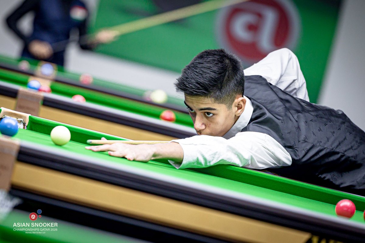 مقتطفات من منافسات فئة الناشئين تحت 21 سنة
مواهب صاعدة، طموح كبير، وبدايات تصنع مستقبل السنوكر الآسيوي.

⸻

Highlights from the Under 21 category 
Rising talents, big ambition, and the future of Asian snooker in the making.