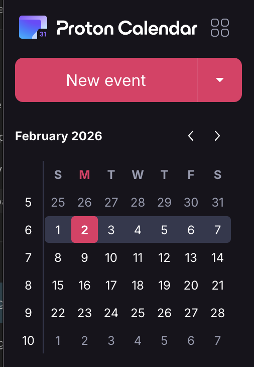 ProtonMail's tweet photo. february understood the assignment https://t.co/lAqwueILuT