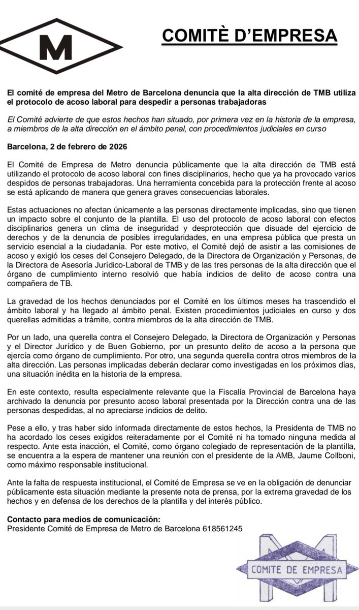 Solidaritat Obrera Sindicat Oficis Varis Barcelona tweet media