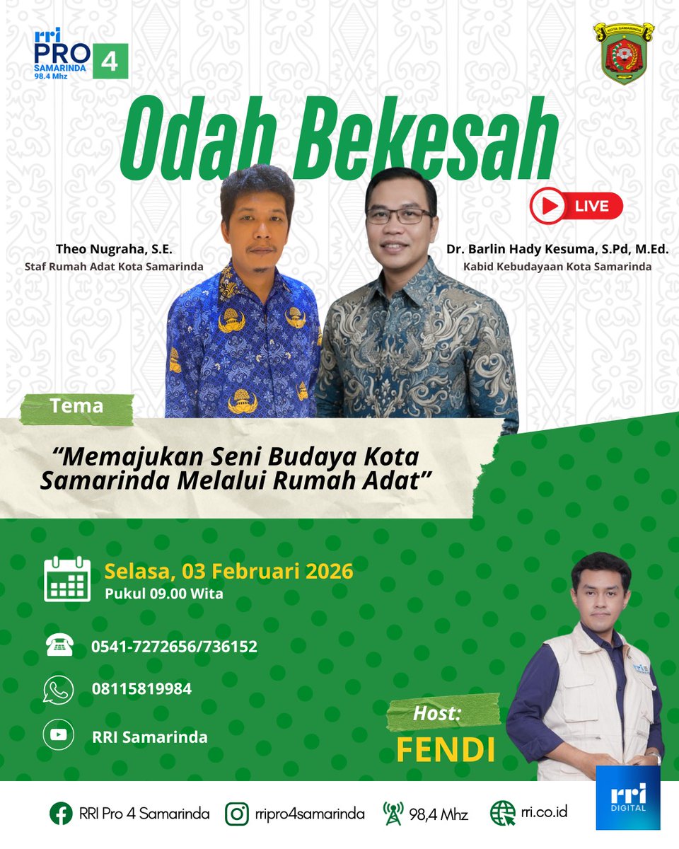 Peran Rumah Adat Samarinda sbg Katalis Kemajuan Seni Buday. Rumah Adat Samarinda bukan replika arsitektur statis melainkan ekosistem budaya yg hidup. Kehadiran kami menciptakan efek domino yg positif mulai dari penguatan identitas individu hingga integrasi lintas komunitas etnik
