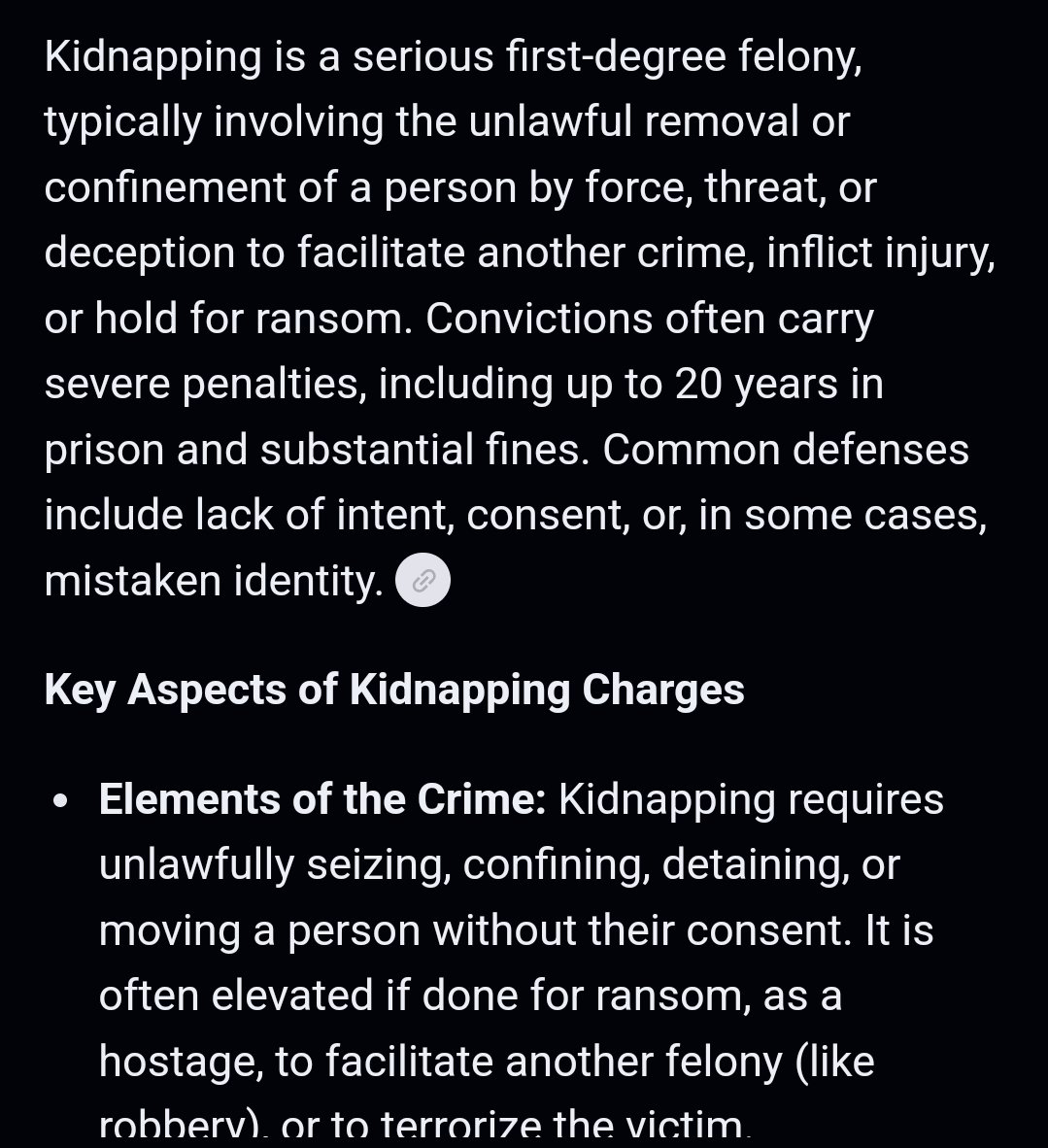 Anomalie00's tweet photo. @ChuckCallesto So, kidnapping. 
Why isn't the sexual degenerate charged with kidnapping? https://t.co/Akj58mnGxa