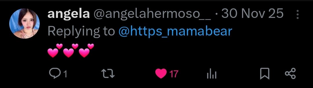 https_mamabear's tweet image. fave notif, miss you @angelahermoso__ 🥺❤️‍🩹