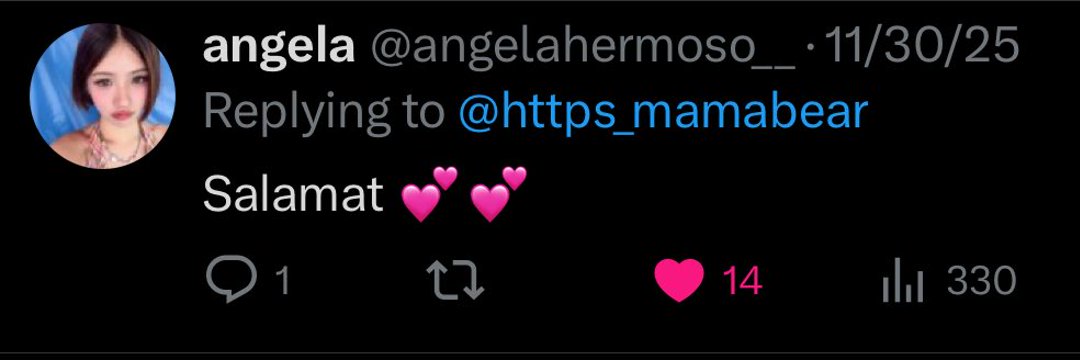 https_mamabear's tweet image. fave notif, miss you @angelahermoso__ 🥺❤️‍🩹