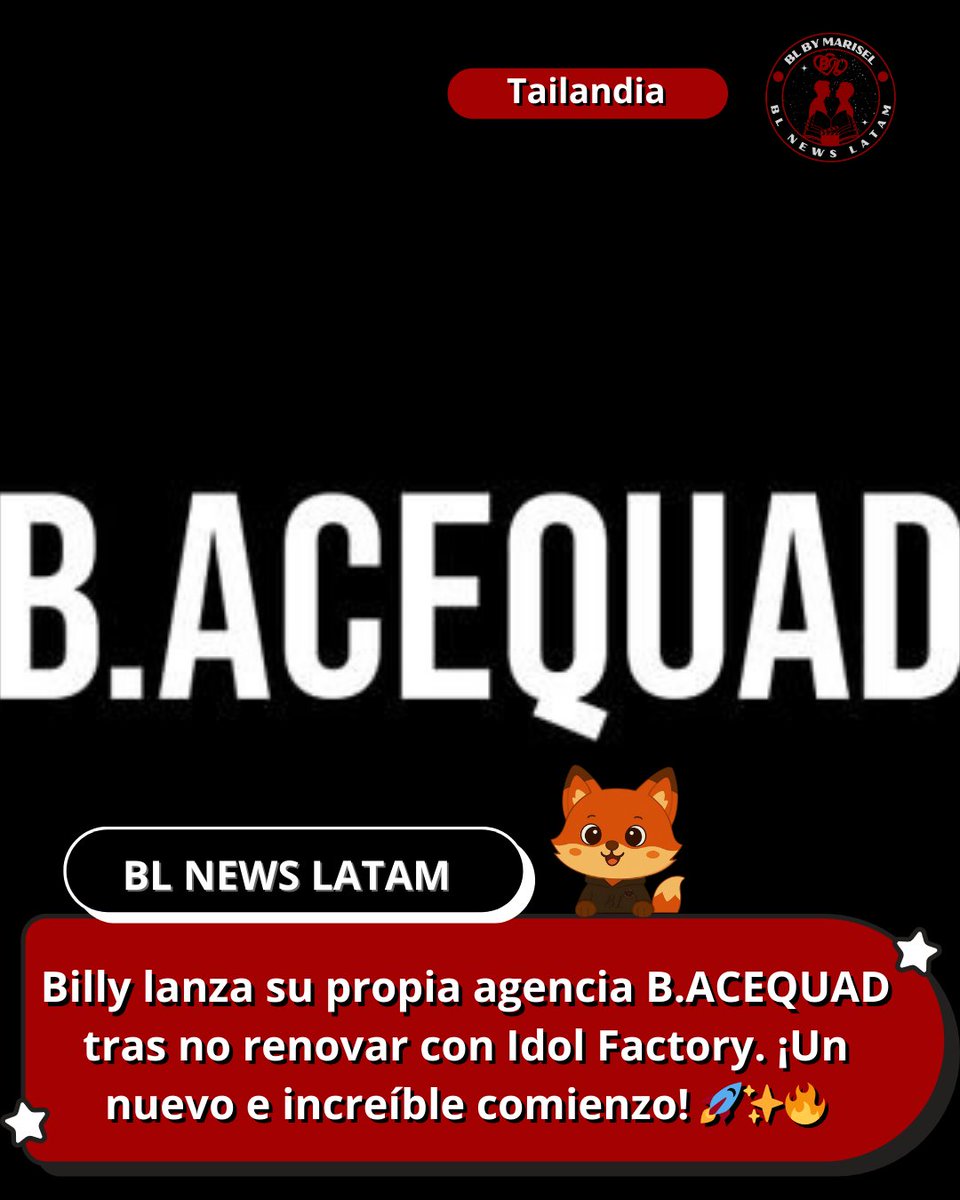 BLNEWSLATAM's tweet image. #BillyPachan  #BLNewsLatam #BACEQUAD #NuevaAgencia

🚀 ¡El nuevo capítulo de Billy Pachan: B.ACEQUAD! ✨

Tras cerrar su ciclo con Idol Factory, Billy lanza B.ACEQUAD. 🏢🔥 Inicia una era de libertad creativa y liderazgo. ¡El motor ya está en marcha! 🏎️💨