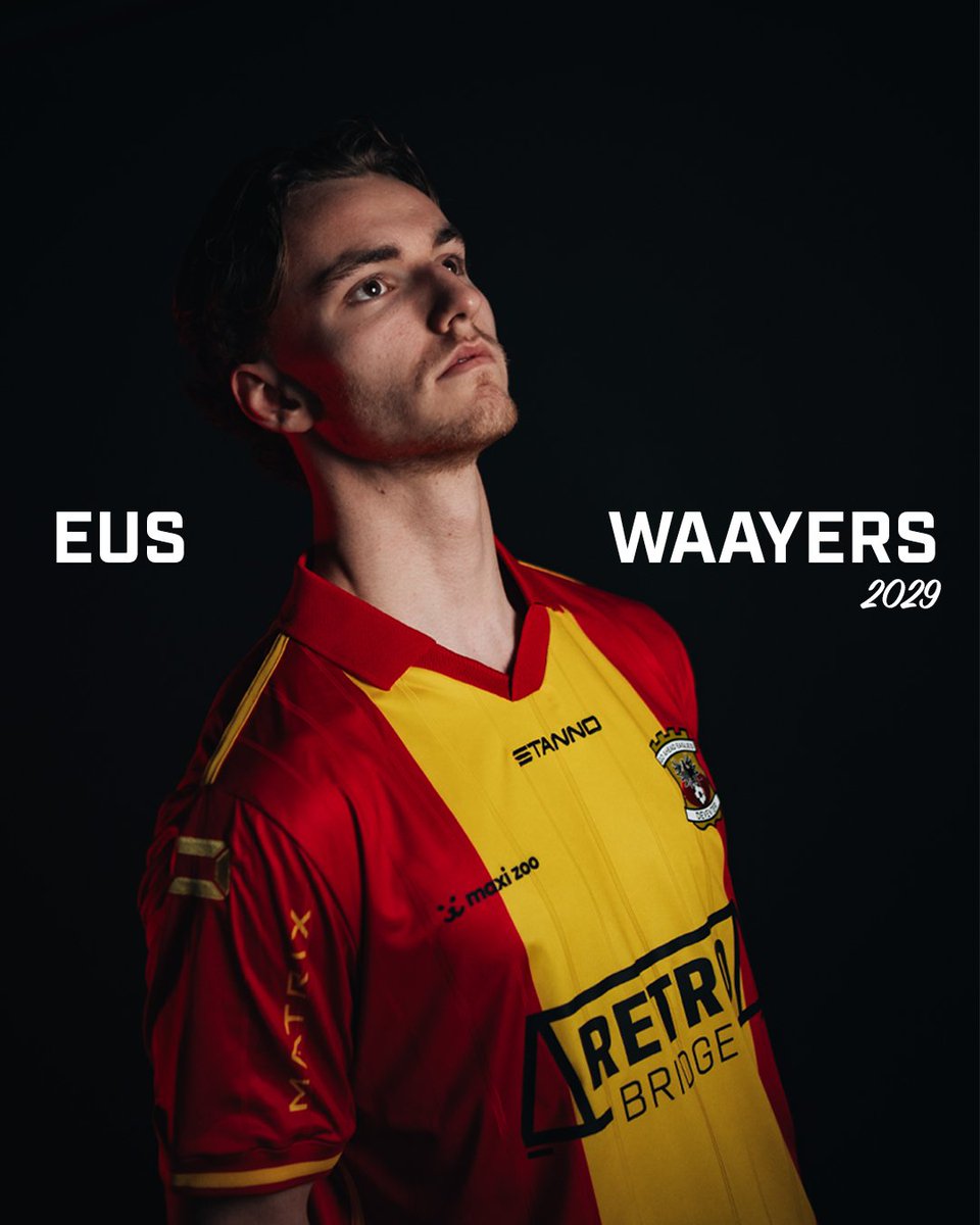 Eus Waayers, een 19 jarige rechtsback komt over van PSV. Hij heeft een contract getekend   tot 2029. Veel suc6 in het roogeel bij kowet. ❤️💛
