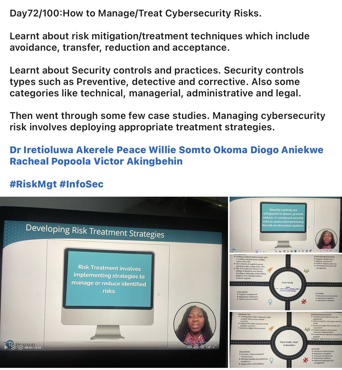 ireteeh's tweet photo. Hot take 👇🏾

Cybersecurity without risk management is just expensive IT.

My course on OReilly simplified the concept of Cybersecurity Risk Management 

https://t.co/iF5TDzmGn5 https://t.co/UJgMXplLmx