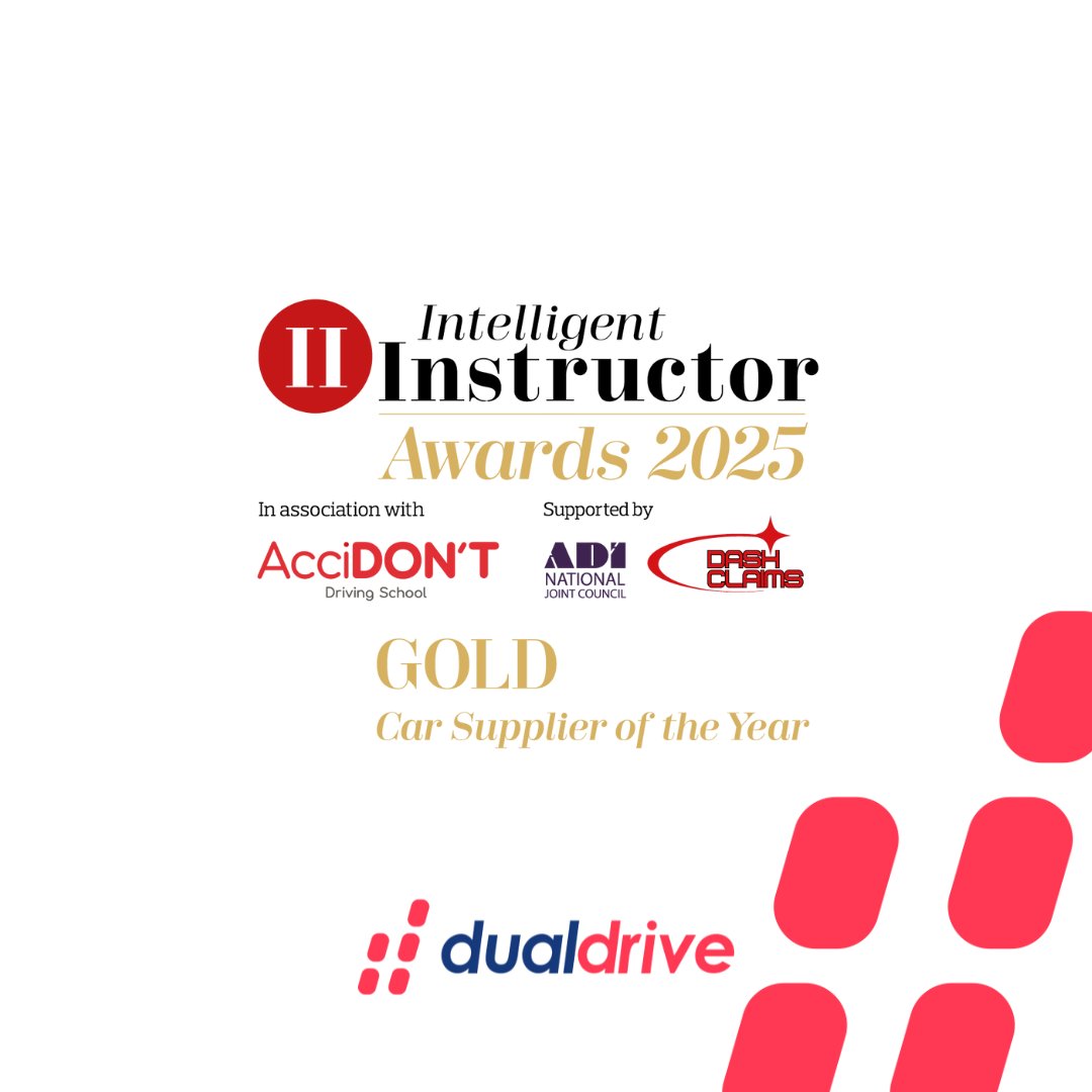 Dualdrivelease's tweet image. We’ve been named Intelligent Instructor “Supplier of the Year” four times! dualdrive.co.uk
Dual Drive is a trading style of MSL Vehicle Solutions Ltd, who is authorised and regulated by the Financial Conduct Authority under firm reference number 741238.
#dualcontrol