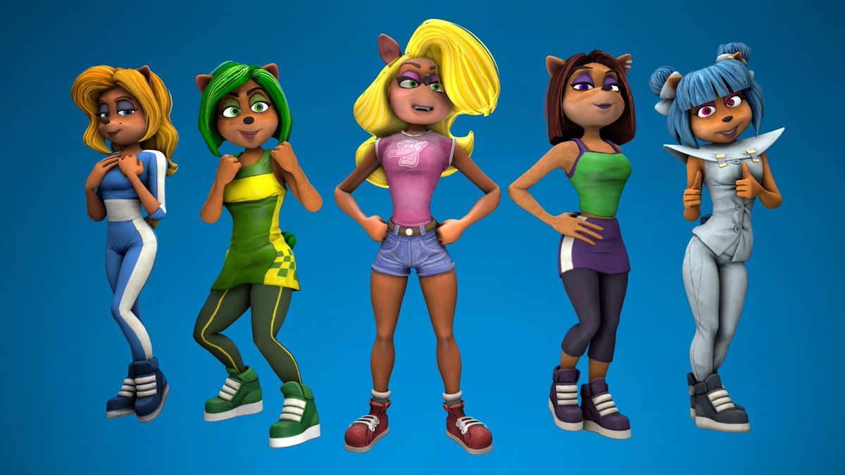 KiruArtist's tweet photo. 🎬Presented in SFM - Nitro Squad🏆

#CrashBandicoot #CrashTeamRacing #CTRNitroFueled #TrophyGirls #NitroSquad #IsabellaBandicoot #MegumiBandicoot #LizBandicoot #AmiBandicoot #TawnaBandicoot #sfm #sourcefilmmaker #sfmart #repost https://t.co/iCHgrvW4IT