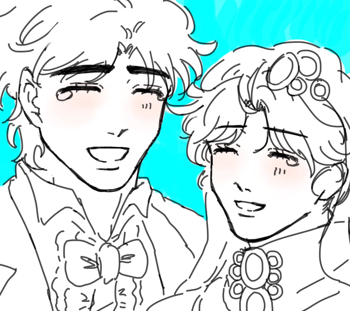 kawai_jjba's tweet photo. 遅刻しちゃった😭おめでとうございます‼️💐✨ #ジョナエリ結婚記念日 https://t.co/PSg726ON9z