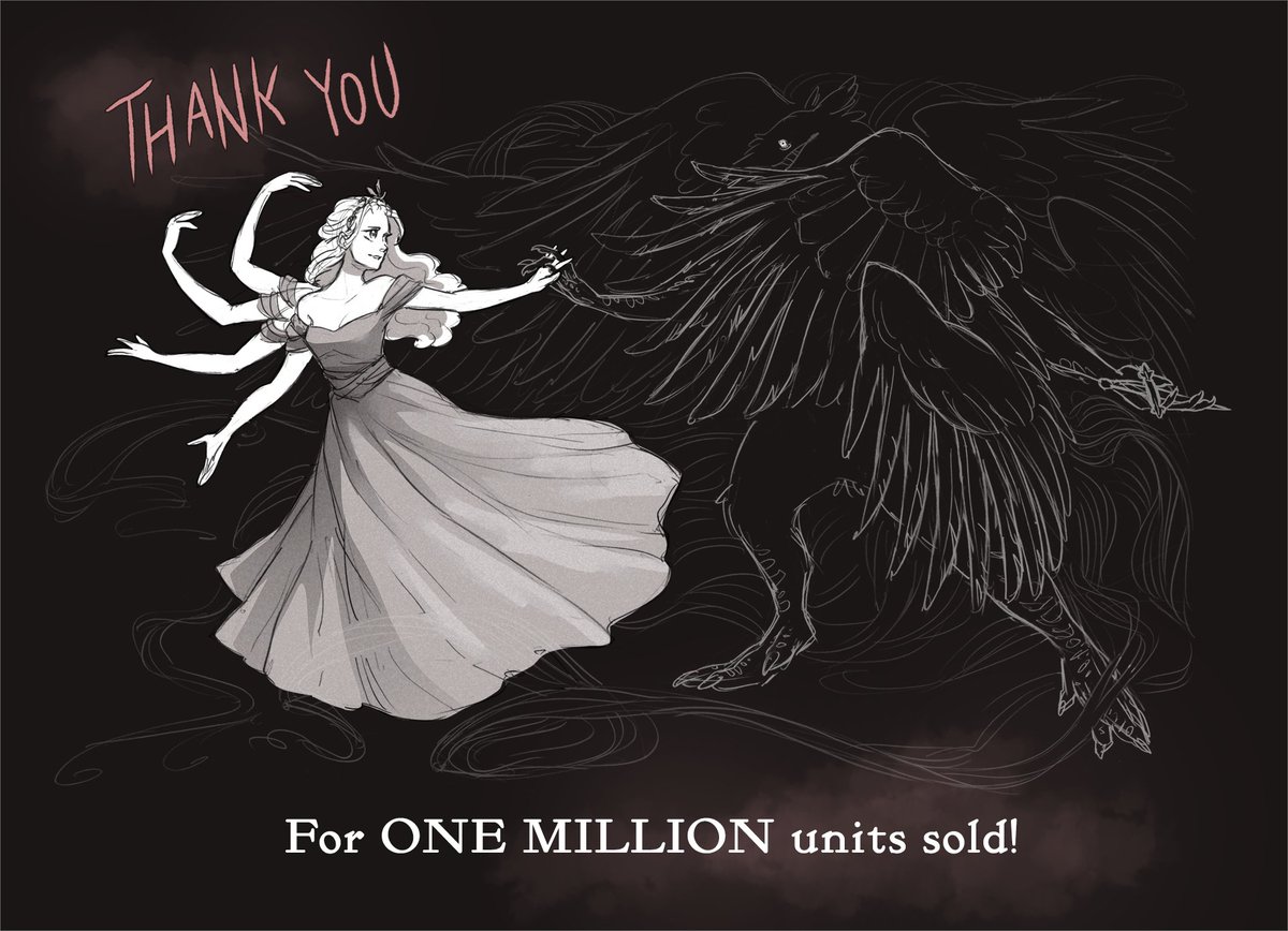 blacktabbygames's tweet image. Thrilled to announce that Slay the Princess has crossed one million units sold!

When we started, we couldn't imagine a visual novel would be able to hit such a milestone or be backed up by critical acclaim. And yet, here we are. We couldn't have done this without you.