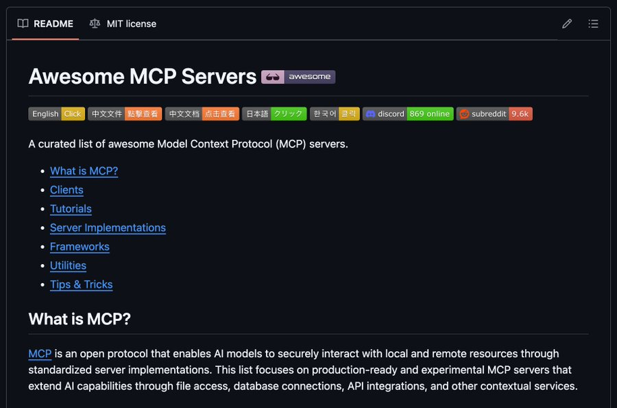 jasminejpark's tweet image. This guy literally collected 300+ MCP servers and open-sourced them