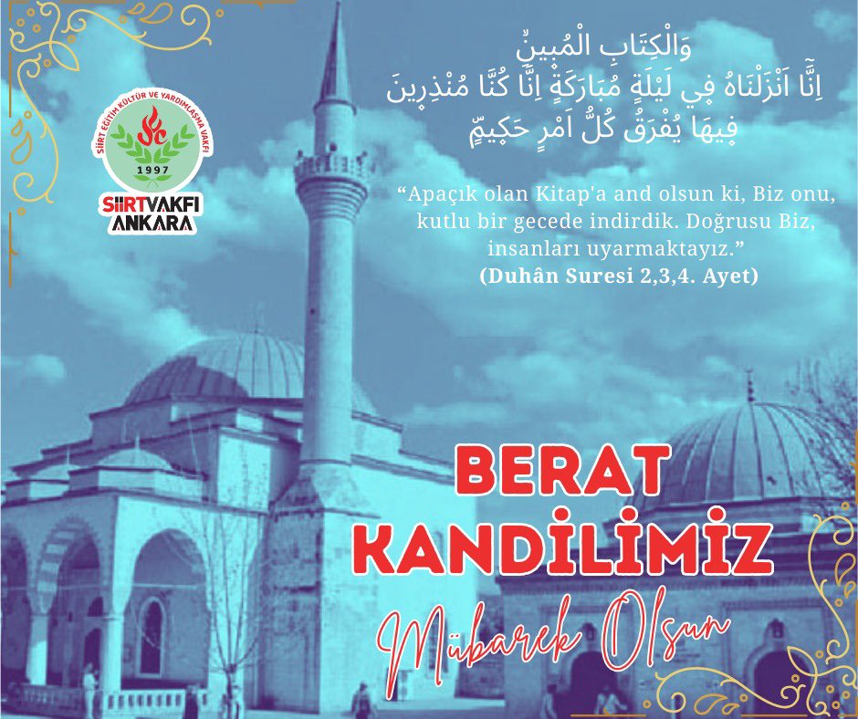 BERAT GECEMİZ MÜBAREK OLSUN…