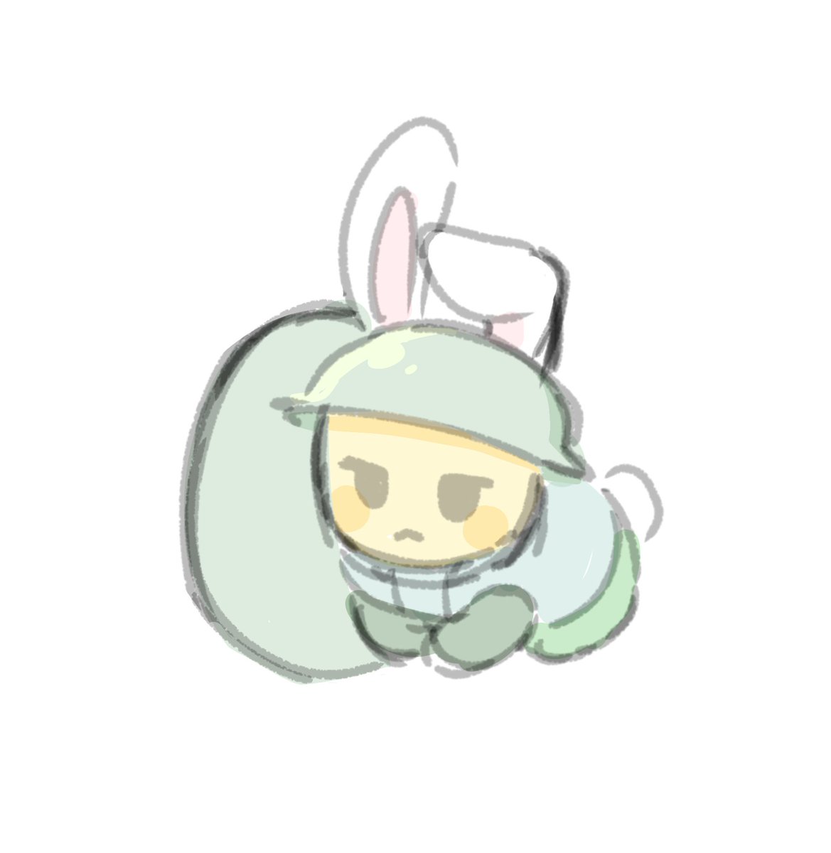 うさぎさん (絵:@NUv0dSAmsu52104)