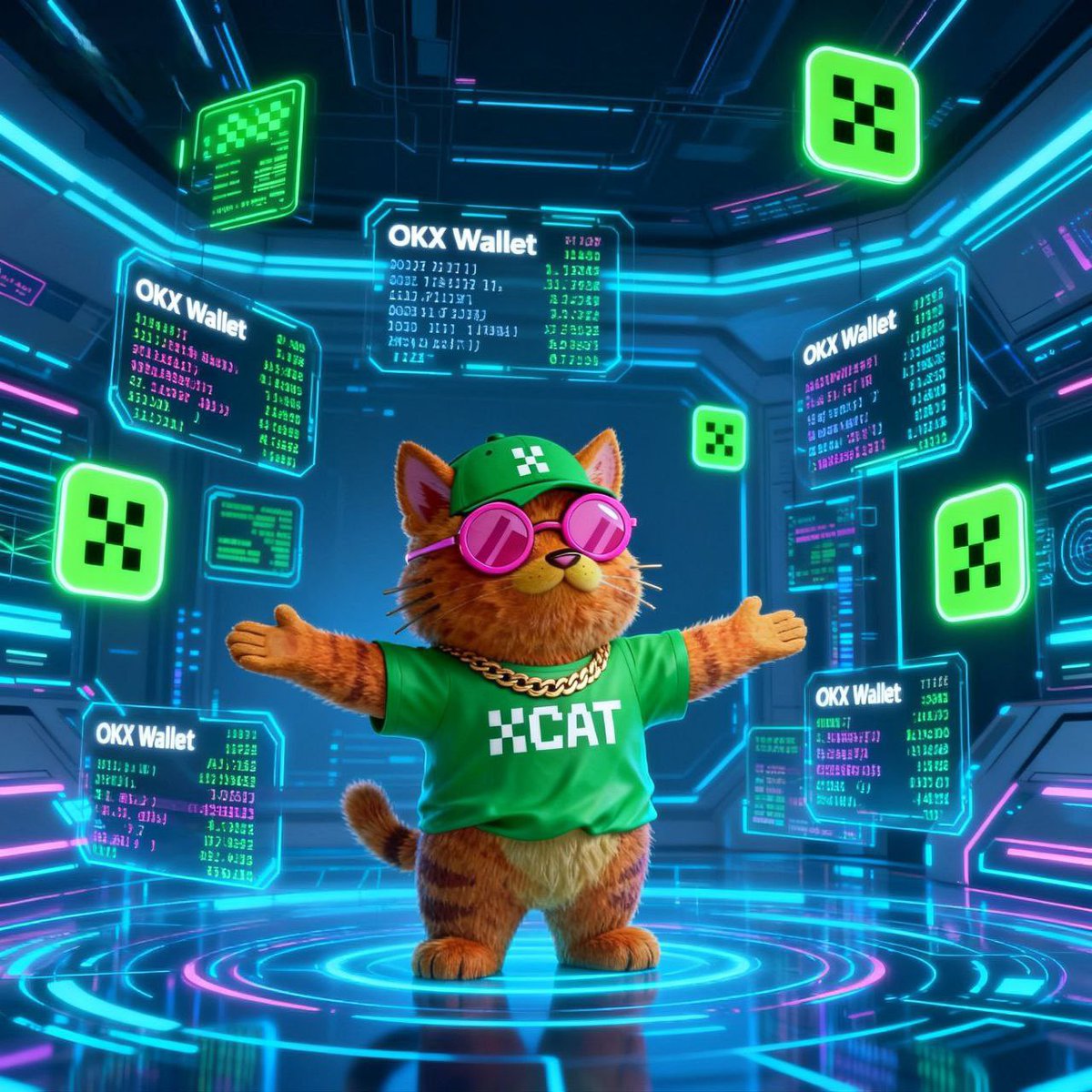 XCATOKX's tweet photo. XLayer 上面的 #XCAT 已经开始蠢蠢欲动了……XDOG已经被OKX看中，我们也在路上……

#XDOG @okx @XLayerOfficial https://t.co/8y208zLBDq
