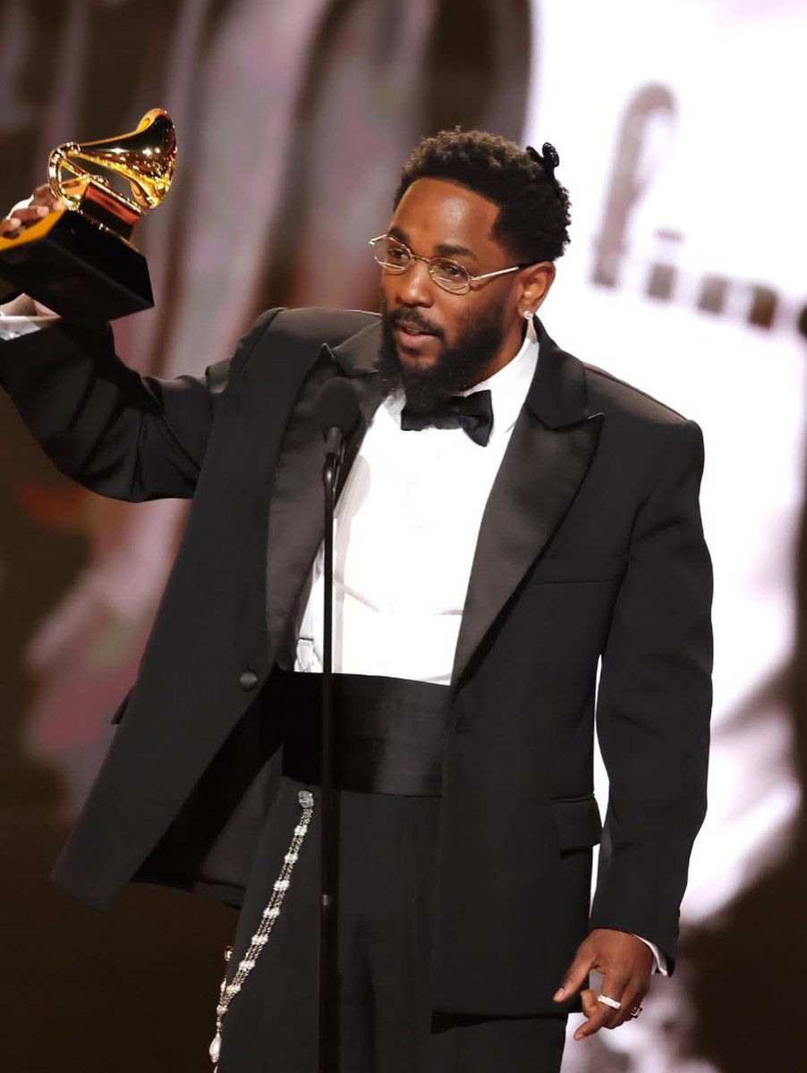 NoteSphere's tweet image. Kendrick Lamar at the Grammys, 2026.
Photographed by Carlos Nazario.
