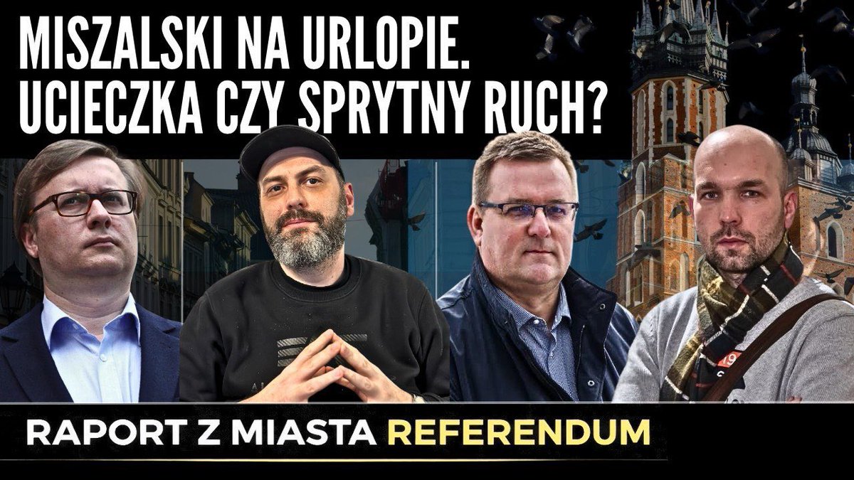 Kraków nie schodzi z ust całej Polski. Powodów jest wiele, a o konsekwencjach tego medialnego zamieszania rozmawiam w kolejnym #2 #Raportzmiastareferendum z prof. <a href="/MariuszCzop/">Mariusz Czop</a> red. <a href="/WojciechMucha/">Wojciech Mucha</a> i red. <a href="/GKrzywak/">Grzegorz Krzywak</a>