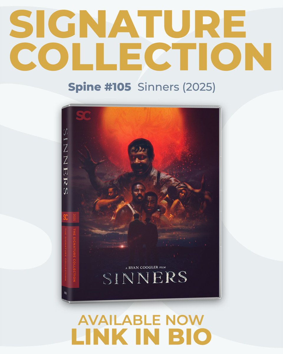 ADbyBS's tweet photo. #TheSignatureCollection

SPINE #105

#Sinners (2025)

LINK IN BIO https://t.co/uq9GOrMSPA