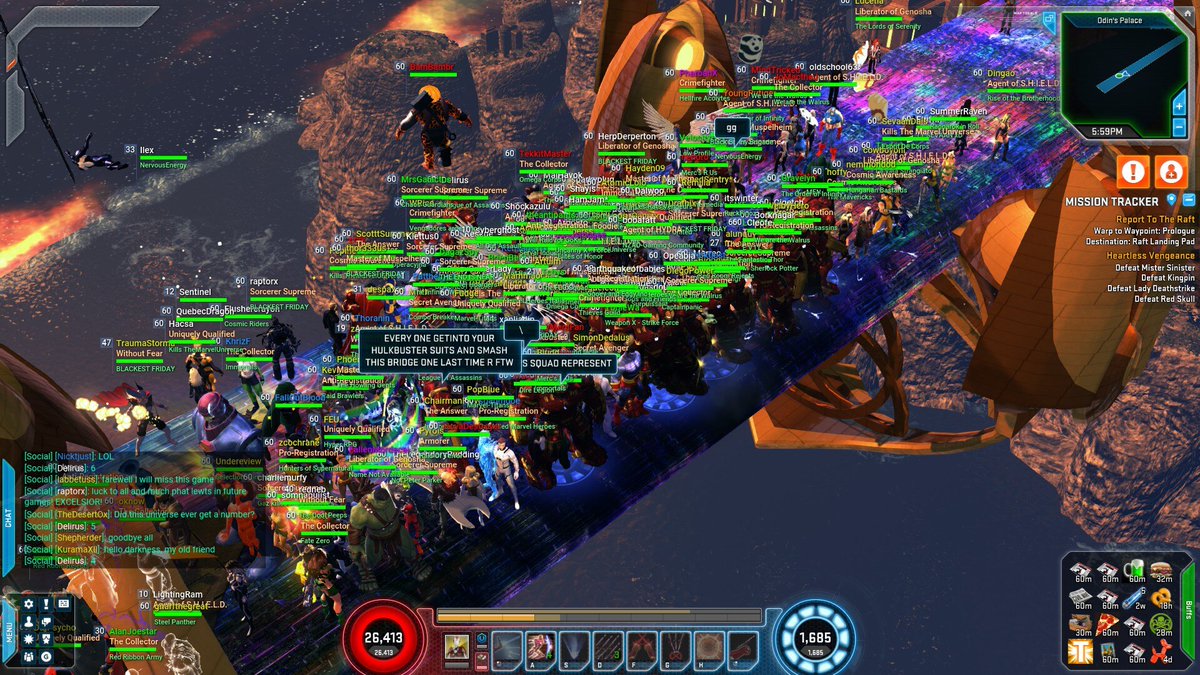 GeekBeatTweets's tweet image. I just learned about #ProjectTAHITI
#Marvelheroes #Marvelgaming #Marvelheroesomega
Thanks @Mayne_Games 

this was the moment of server-shutdown