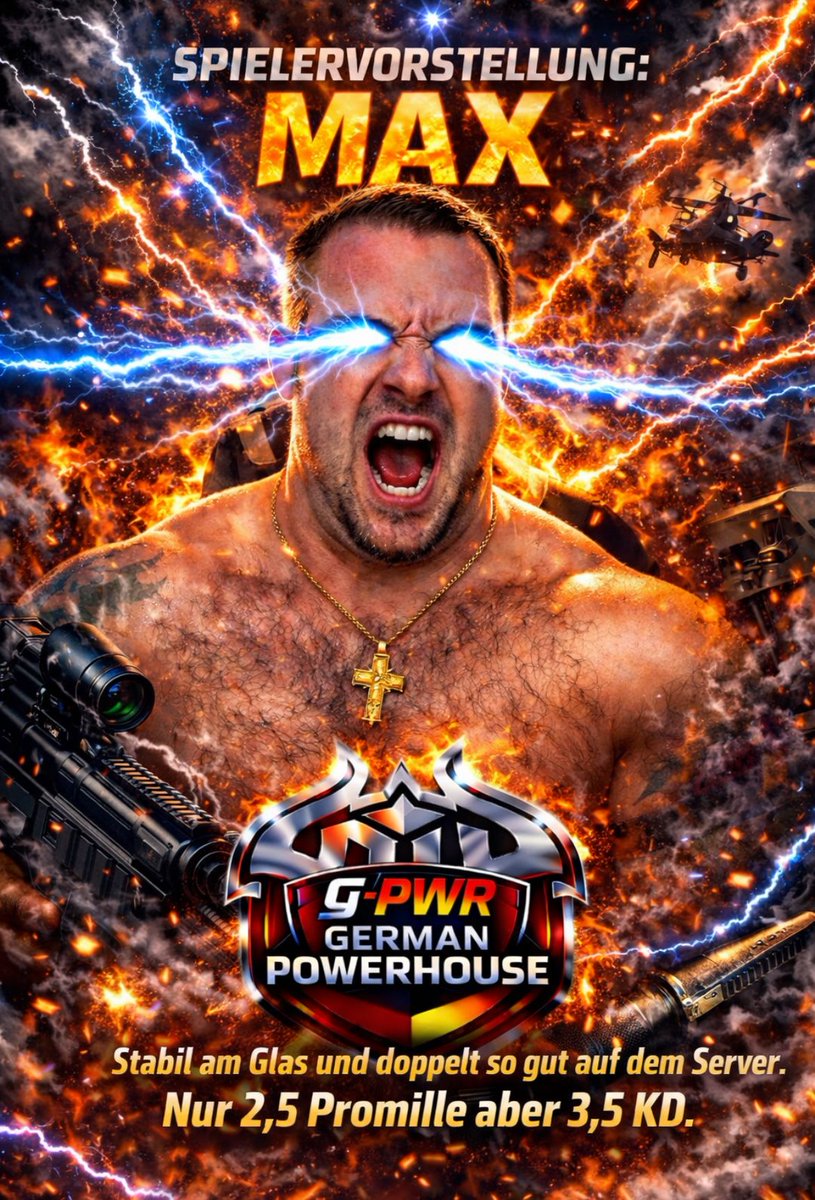 Jedes Top Tier Team braucht eine Spielervorstellung. Daher haben wir, bodenständig wie wir sind, kleine Spielerkarten erstellt <a href="/SenChiiPerform/">SENCHII</a> <a href="/reMiw0w/">remi</a> <a href="/twistkev_caster/">twistkev</a> <a href="/Buschinger93/">Buschinger</a> #cod #pro #cdl #nr1 

Fangen wir mit dem Teamcaptain mAx an