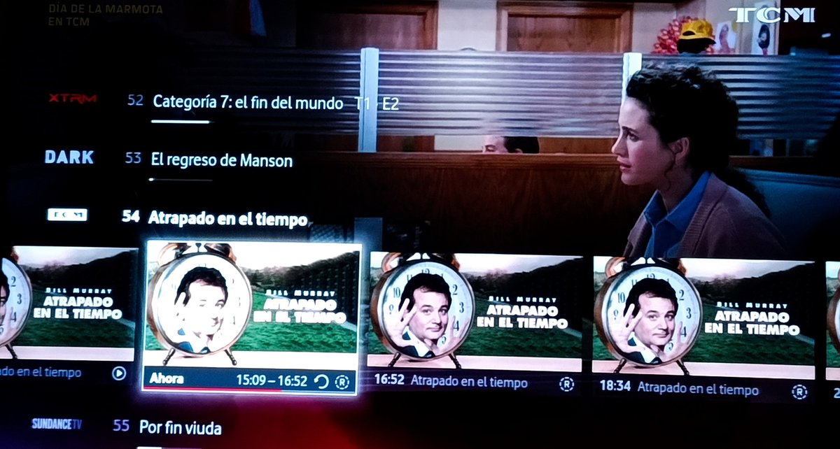 Hoy los del canal TCM se han pasado el día de la marmota en plan épico.
#diadelamarmota